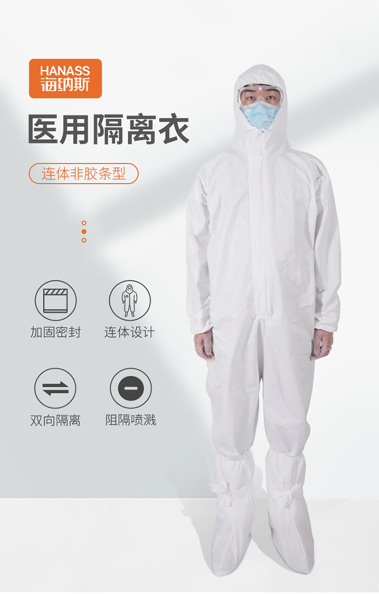 海納斯基礎款醫用防護服圖片