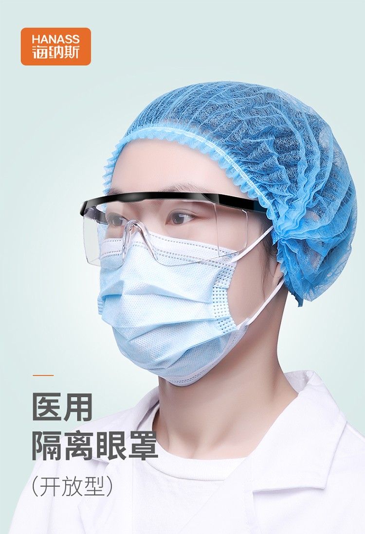 海納斯開放式醫用隔離防護眼鏡圖片