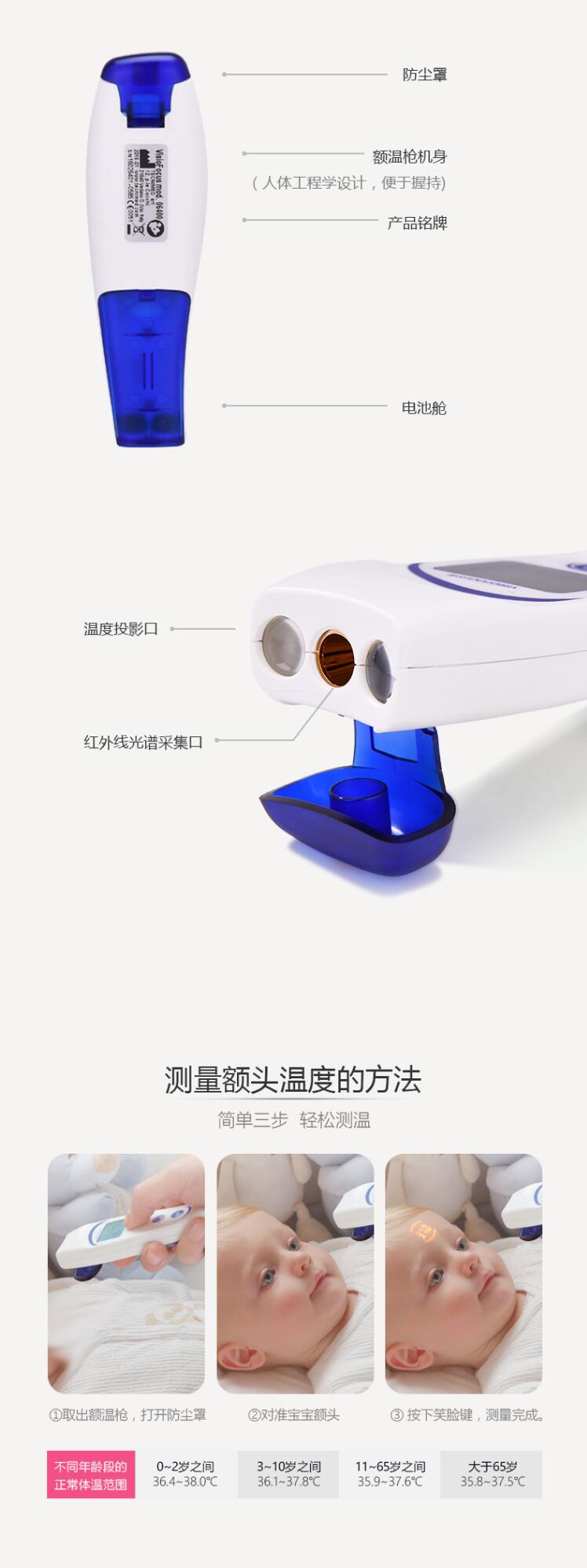 樂普06480投影顯示款電子體溫計圖片3