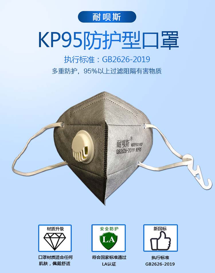 耐唄斯NBS9501VCP帶閥防塵口罩圖片1