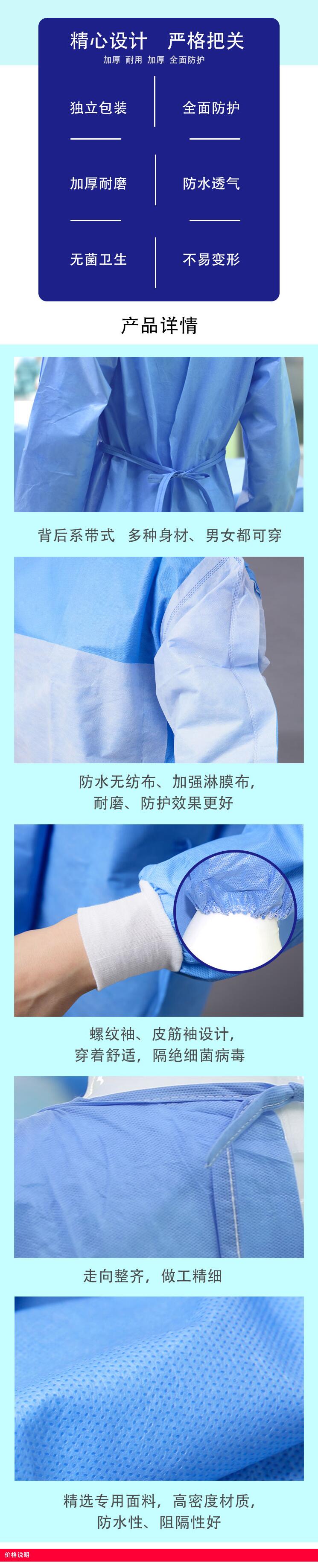 衛(wèi)安一次性無菌手術(shù)衣圖片