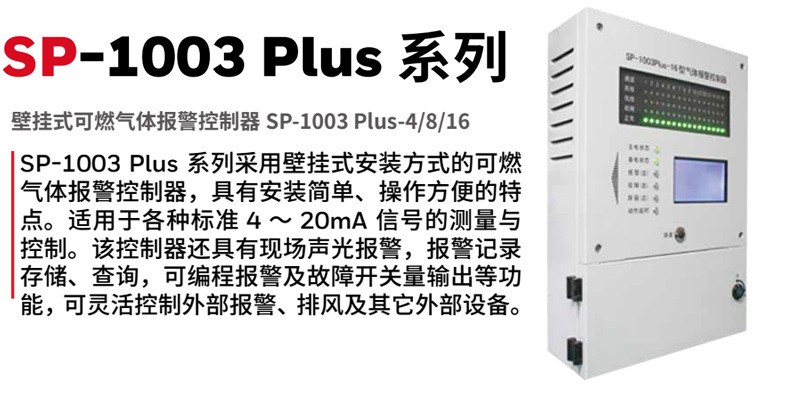 華瑞SP-1003Plus壁掛式可燃氣體報警控制器圖片1