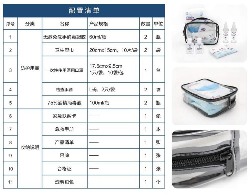 藍(lán)帆醫(yī)療FY-B007健康防疫包圖片