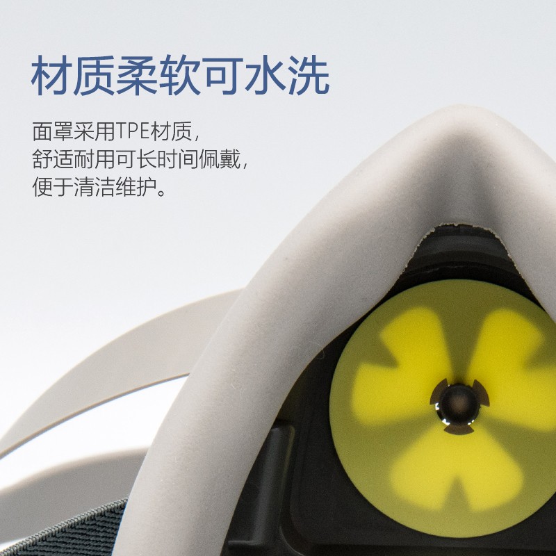 定和DH20102橡膠單濾盒半面罩防毒面具3