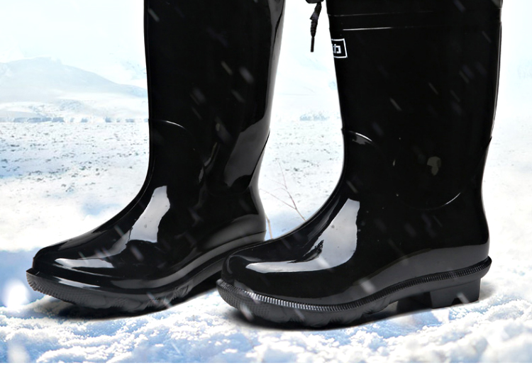 回力838加棉可拆卸加絨中筒雨靴圖片2