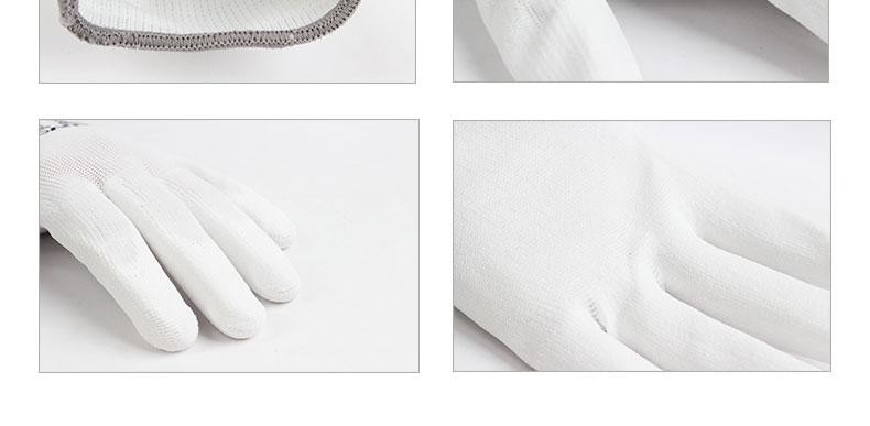 恒輝PE303白色防滑耐磨勞保手套圖片4