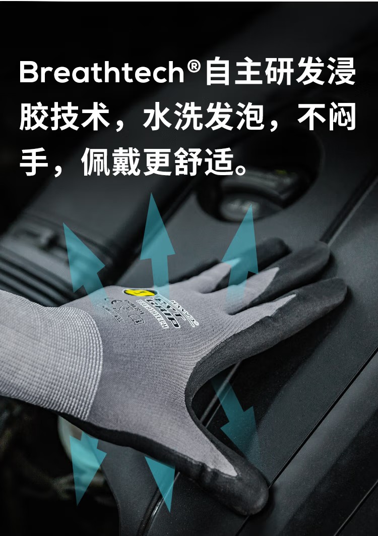 恒輝NJ506D耐磨薄款舒適型勞保手套圖片3