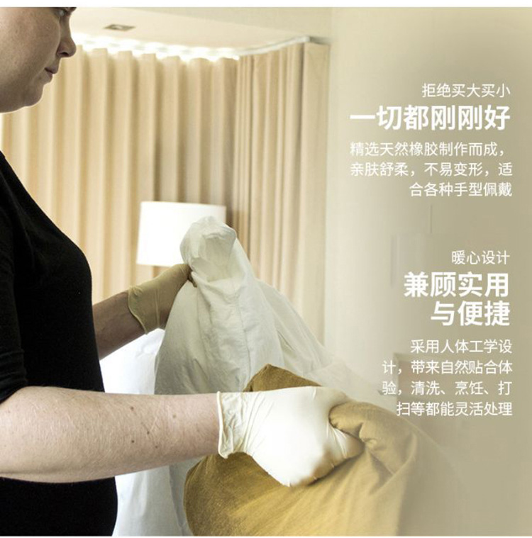 施睿康F890一次性無粉非滅菌橡膠檢查手套圖片7