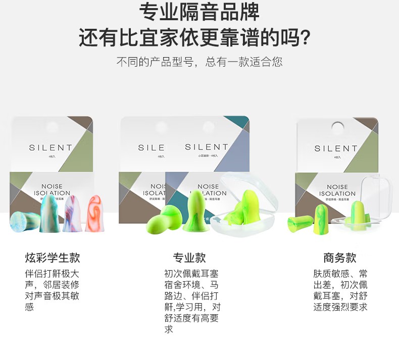 宜家依Y-6051隔音耳塞睡眠防噪音耳塞女款圖片11