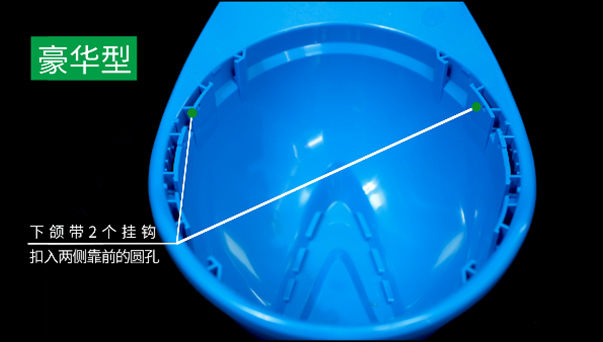 梅思安Y型四點式下頦帶安全帽安裝方法13