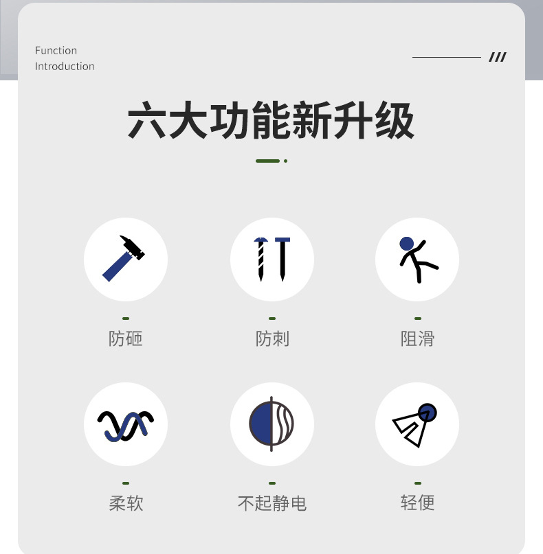 定和DH7501白色PU底防砸防刺穿防靜電安全鞋2