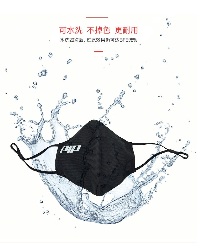 PIP 393-FCX10折疊耳帶式可水洗防塵口罩圖片8