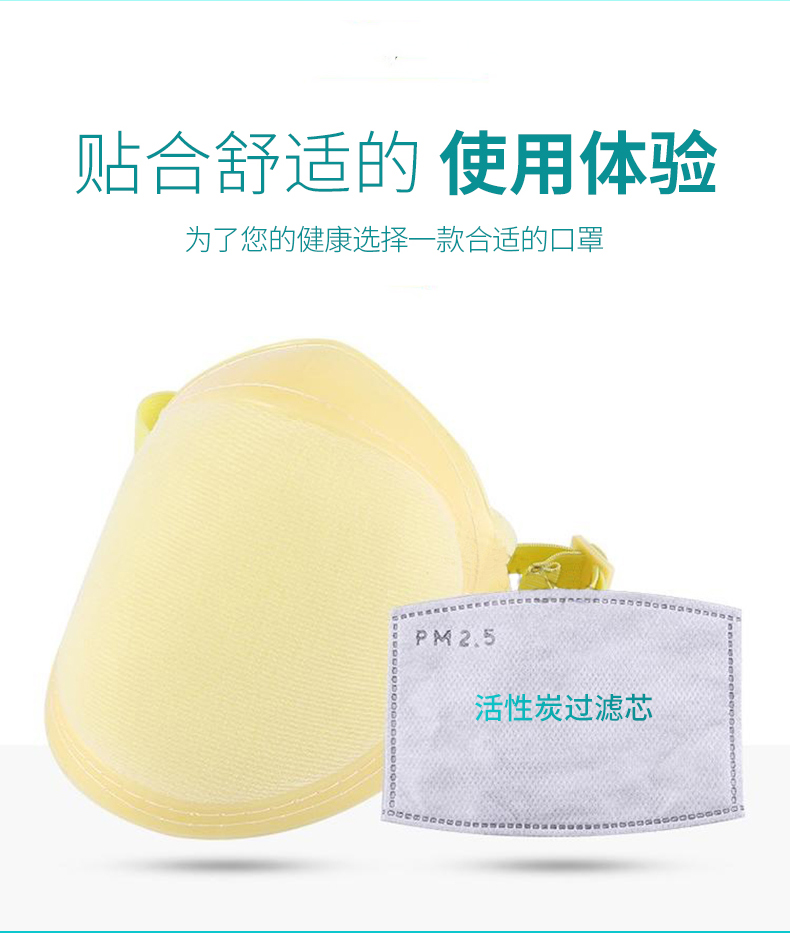 藍星SFN-BG頭戴式KN90活性碳防塵口罩2