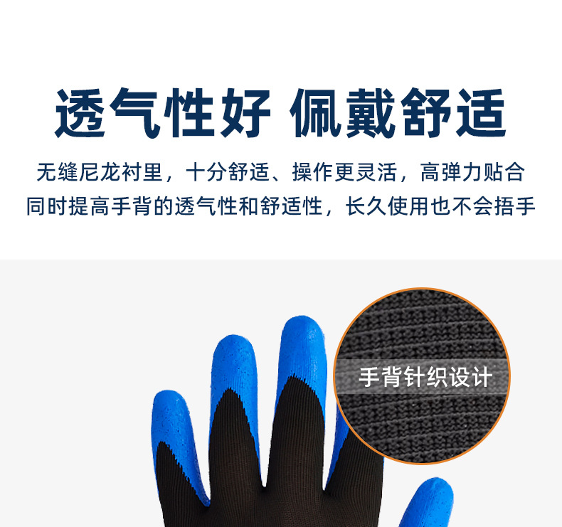 金佰利40227B G40發(fā)泡丁腈涂層勞保手套L圖片10