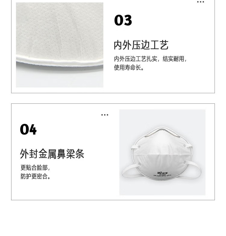 呼享HU980 KN95頭戴式杯型防塵口罩5