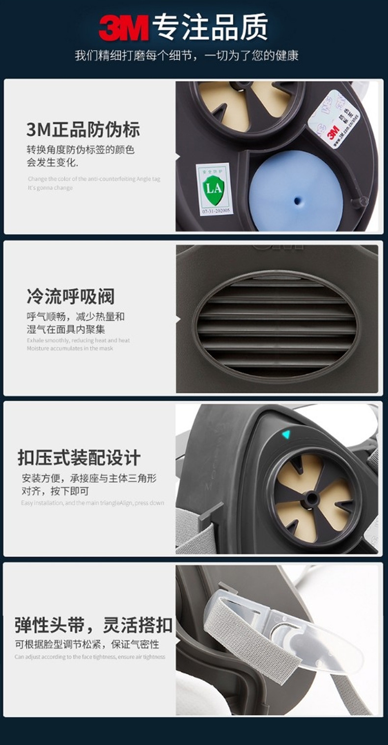 3M3270防塵面具煤礦KN95口罩9
