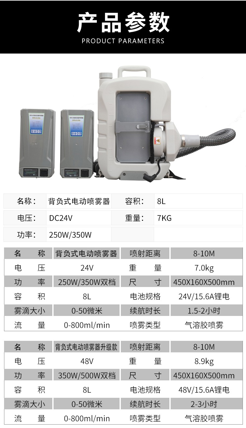 定和DH9619充電超低容量背負(fù)式電動(dòng)噴霧器8L6