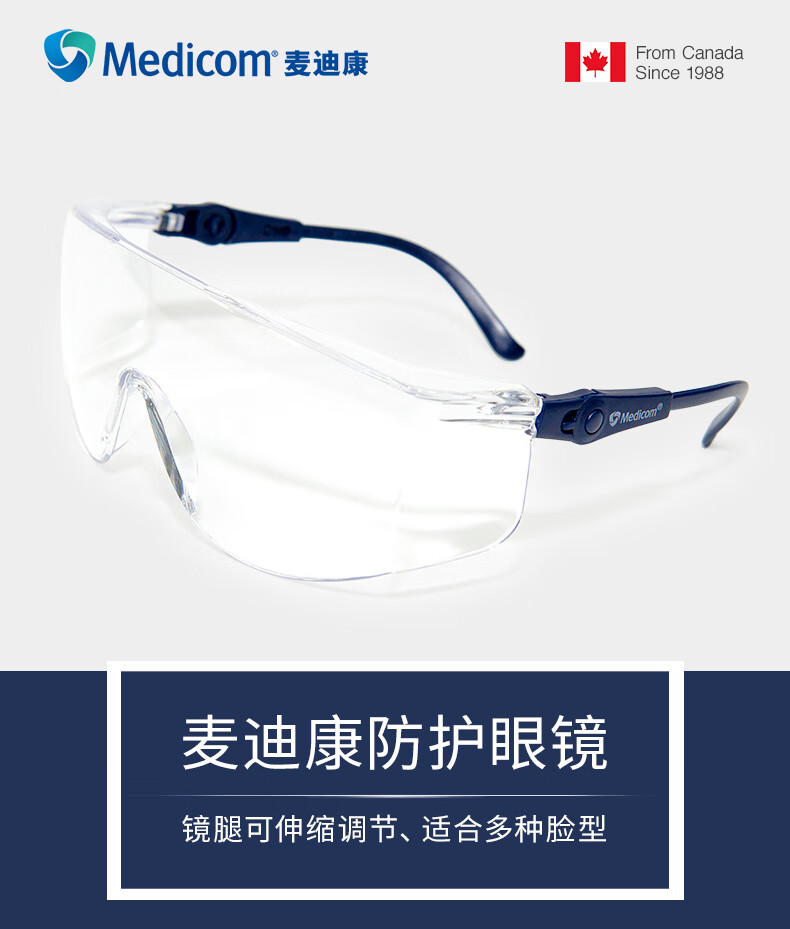 麥迪康2999防飛濺防護眼鏡圖片1