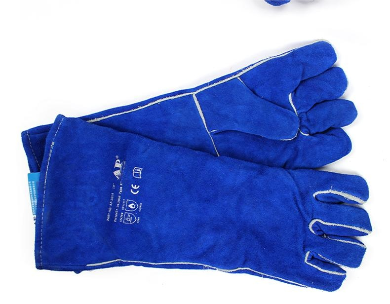 友盟AP-2054彩藍(lán)色加長電焊手套圖片11