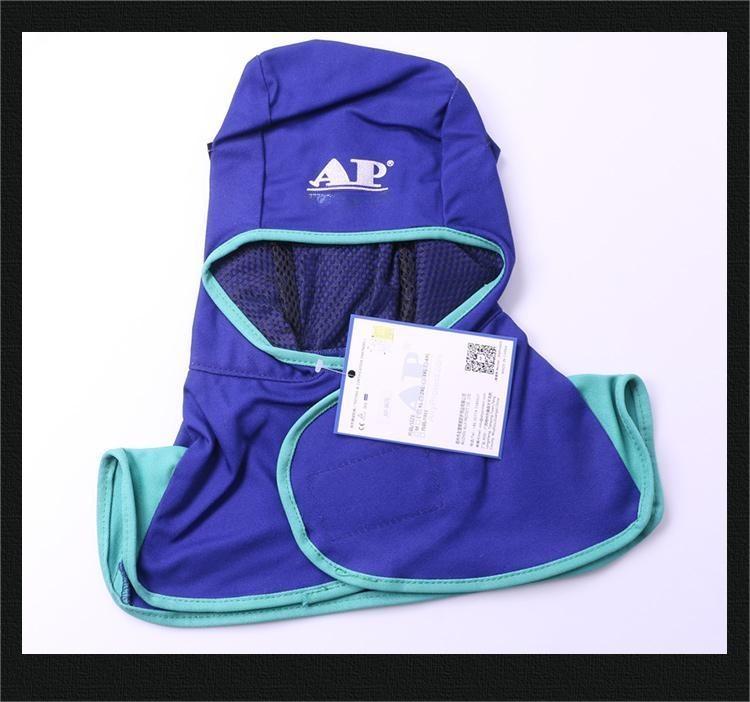 友盟AP-6670藍色阻燃布全護式焊帽圖片7