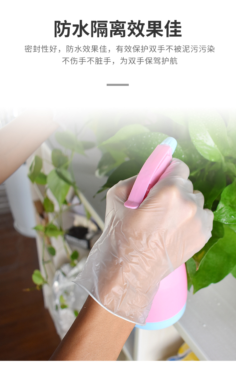 塞莫詩S901BL天藍色一次性PVC手套圖片10