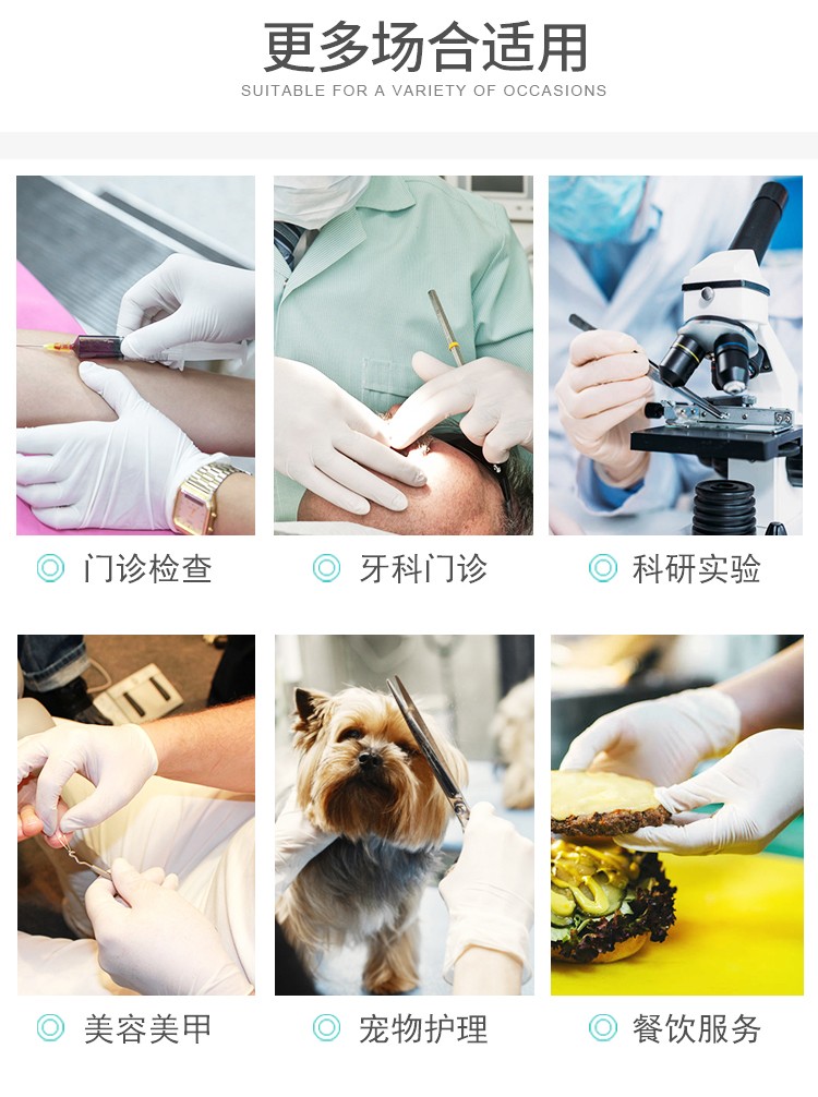 塞莫詩LM903MW一次性醫用橡膠檢查手套圖片12