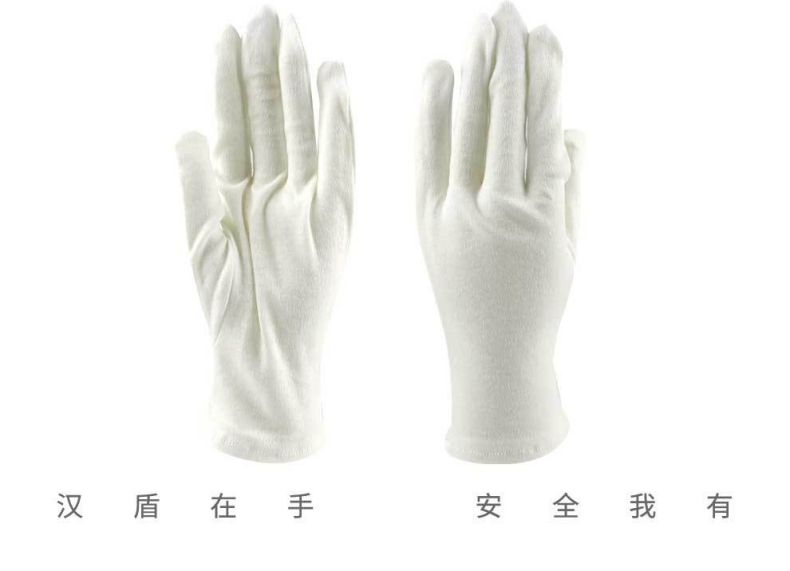 漢盾HD-GP5503滌棉白色禮儀勞保手套11