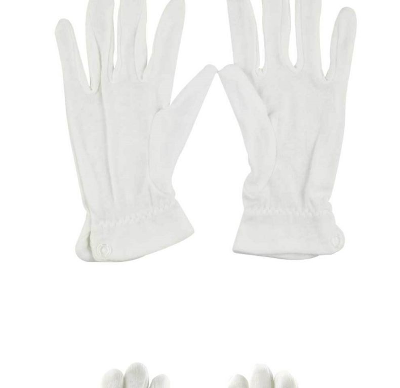 漢盾HD-GP5502滌綸背三筋帶扣禮儀勞保手套9