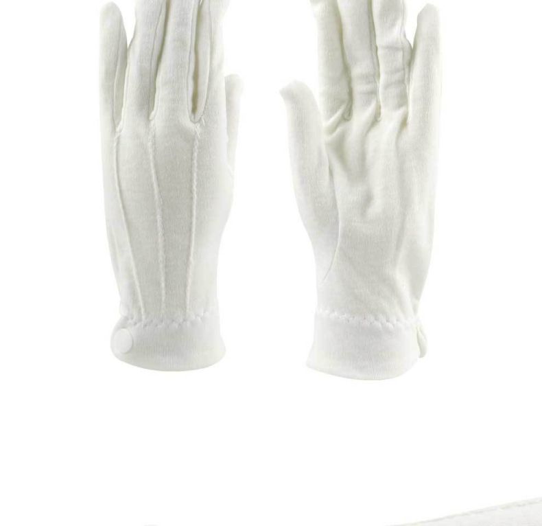 漢盾HD-GP5502滌綸背三筋帶扣禮儀勞保手套10