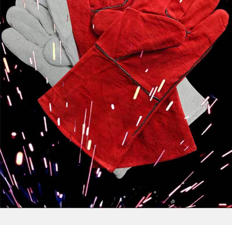 漢盾HD-DR2023加強牛皮耐磨耐高溫電焊手套2