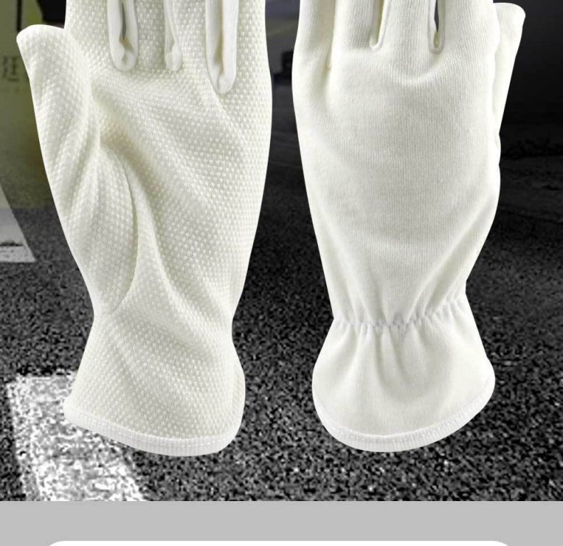 漢盾HD-GP5509點塑防滑禮儀勞保手套2