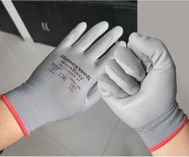 霍尼韋爾WE3113GCN聚氨酯PU涂層手套透氣耐磨勞保手套8