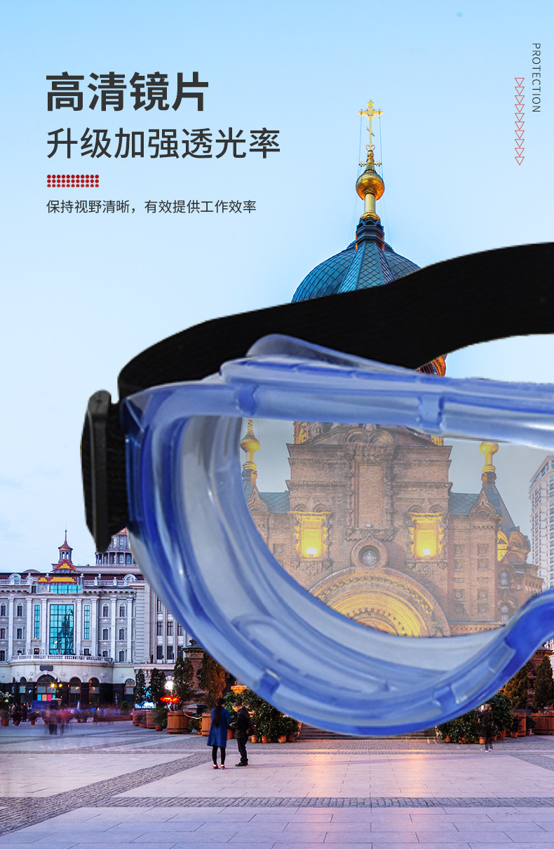 定和DH4023抗沖擊防霧安全護目鏡3