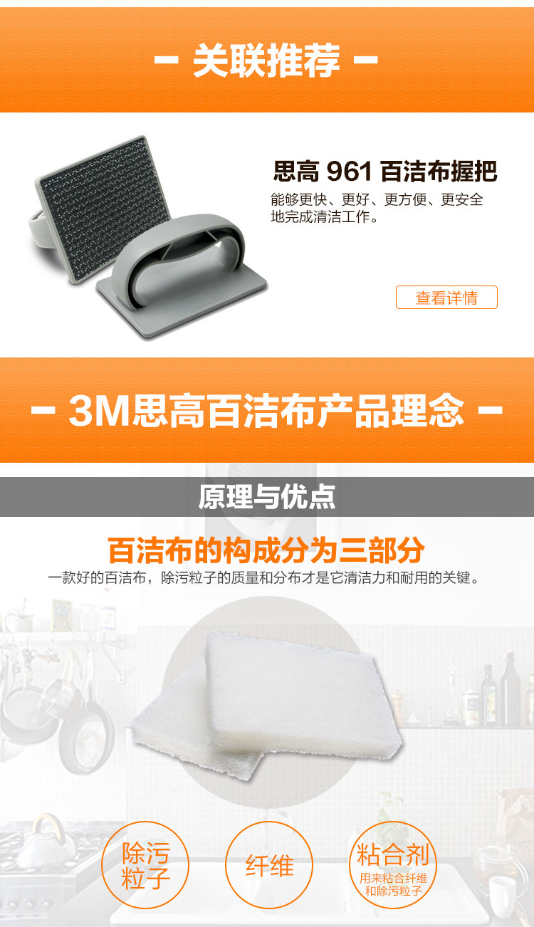 3M Scotch-Brite B2B 9030精細表面用無刮傷百潔布6