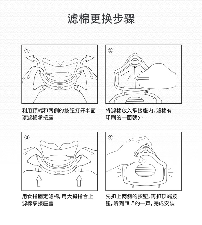 定和DH2107顆粒物濾棉KN95過濾棉9