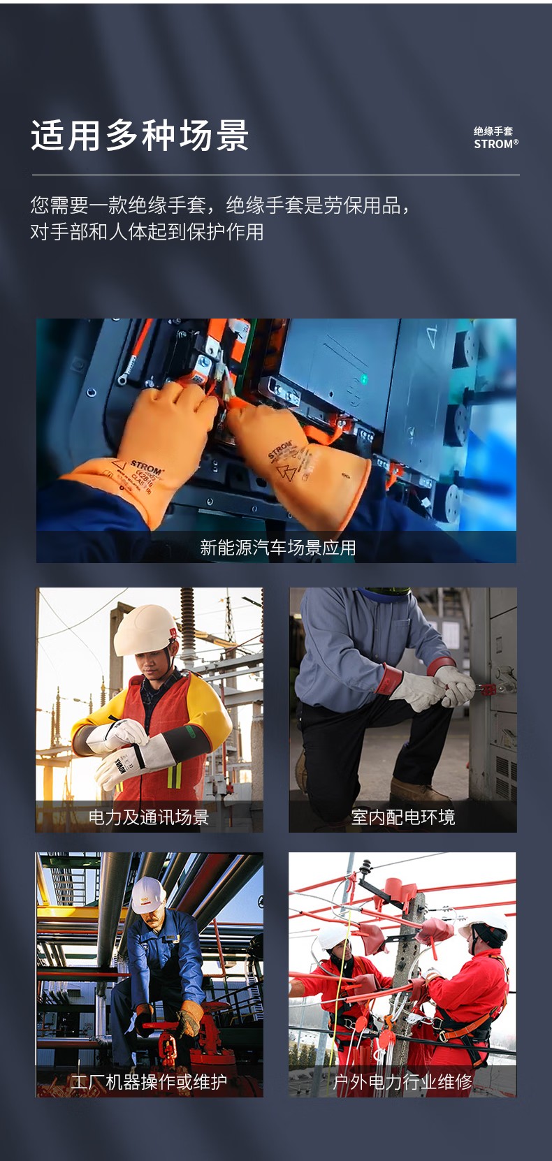 0LO-100/SI-280 STROM乳膠絕緣手套16