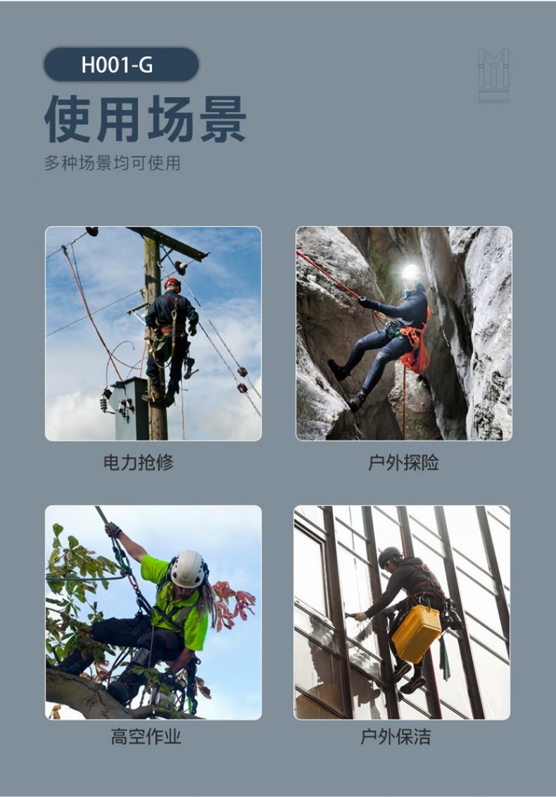 PIP H001-G經濟款單掛點全身式安全帶8