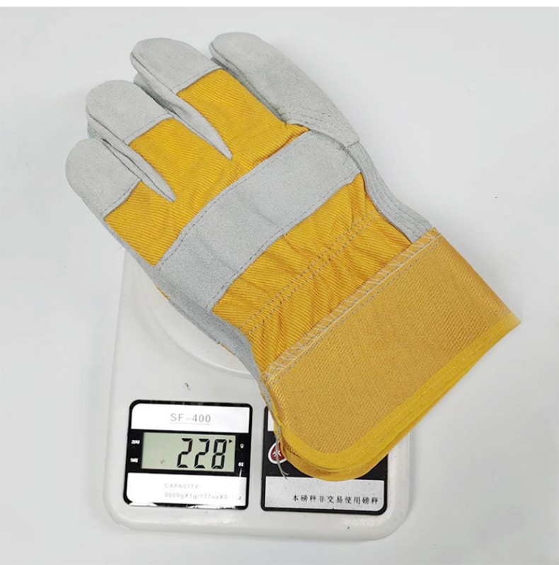 定和DH6109黃布二層牛皮電焊手套9
