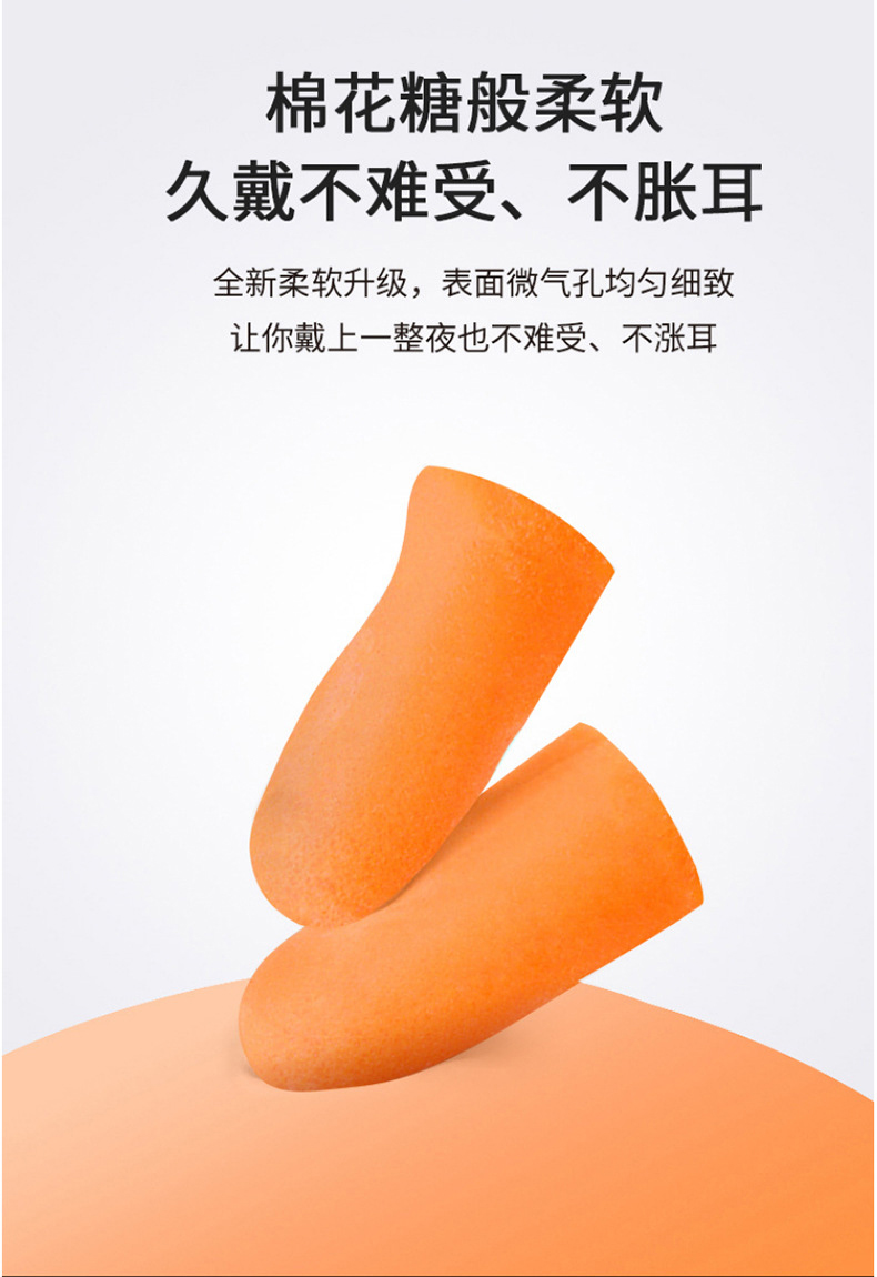 定和DH1014子彈型PU泡棉隔音防降噪耳塞填充包5