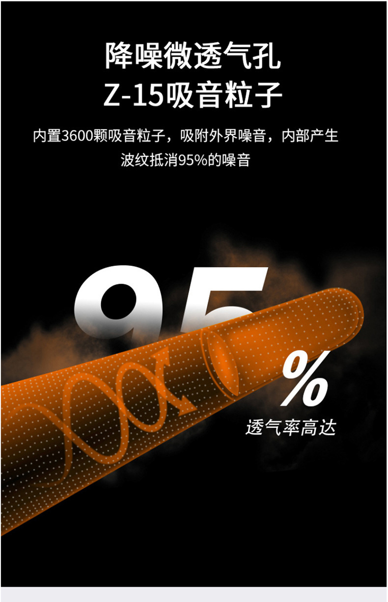 定和DH1014子彈型PU泡棉隔音防降噪耳塞填充包4