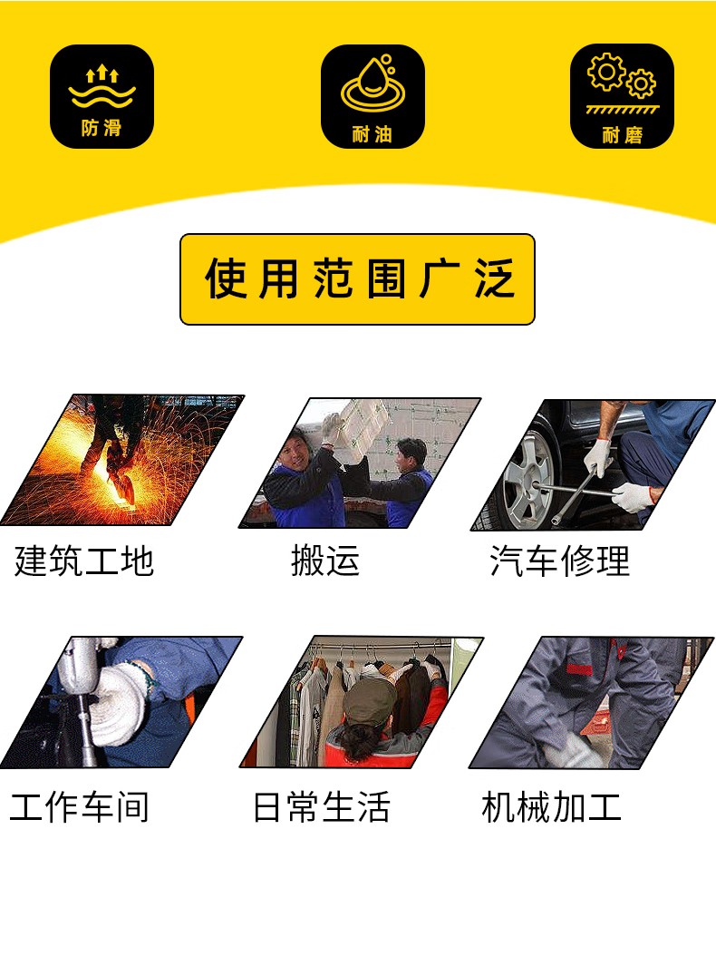 STANLEY史丹利尼龍氨綸丁腈涂層點(diǎn)塑耐磨防滑勞保手套2