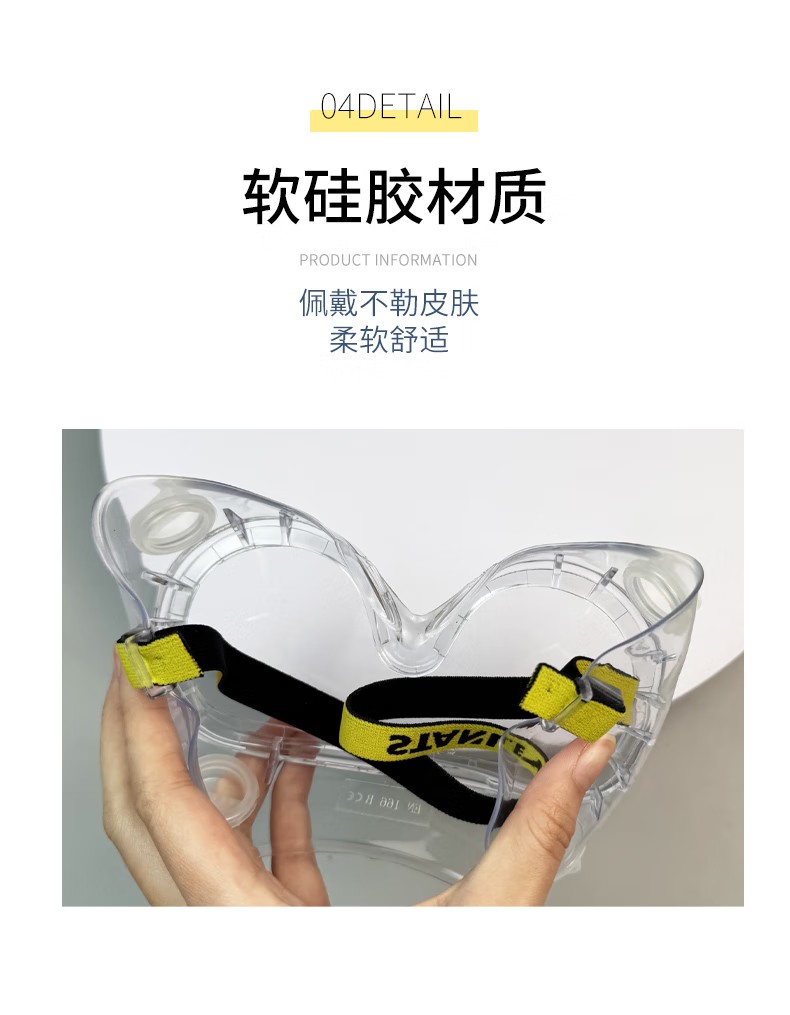 STANLEY史丹利ST1810環繞式PC鏡片刮防霧防紫外線抗沖擊頭戴式護目鏡11