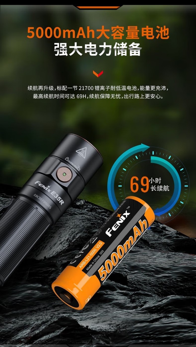 FENIX菲尼克斯E35R E系列高性能EDC小直筒手電10.jpg