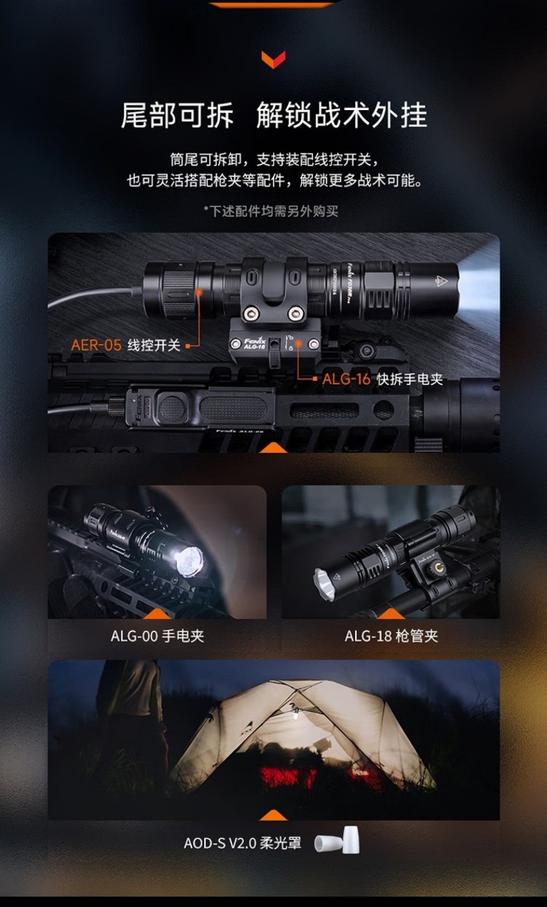 FENIX菲尼克斯PD36R Pro PD系列高性能充電戰術小直筒手電8.jpg