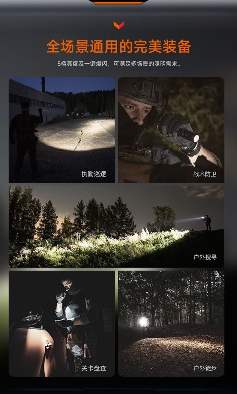 FENIX菲尼克斯PD36R PD系列充電戰(zhàn)術(shù)小直筒手電9.jpg