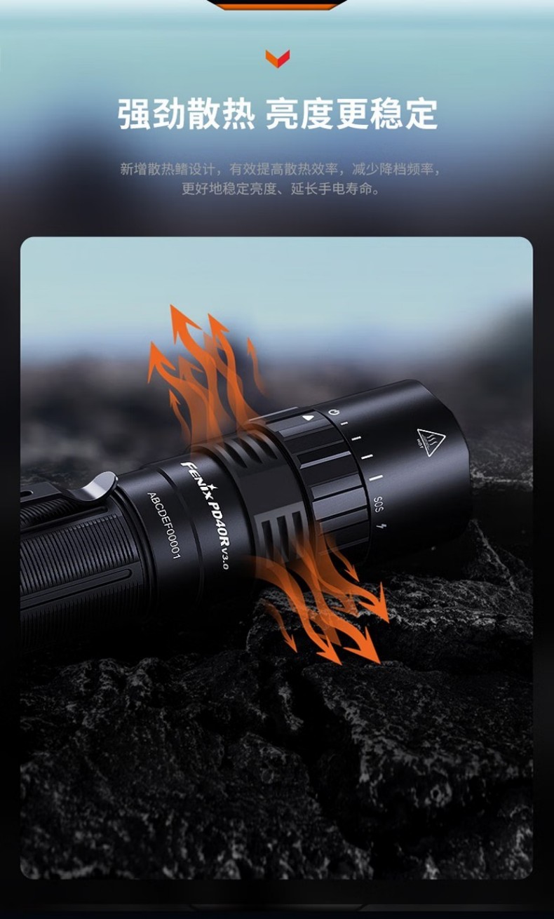 FENIX菲尼克斯PD40R PD系列超高亮機械旋轉調光手電4.jpg