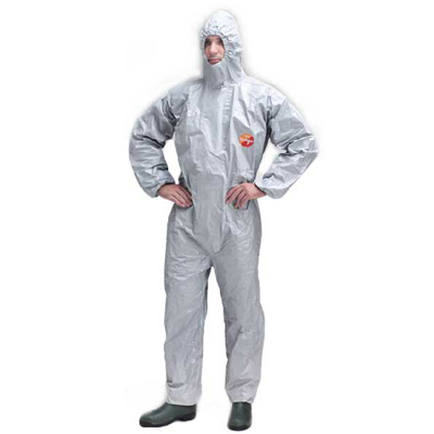 杜邦Tychem F防化服帶帽連體耐酸堿防護服(型號升級為Tychem6000)