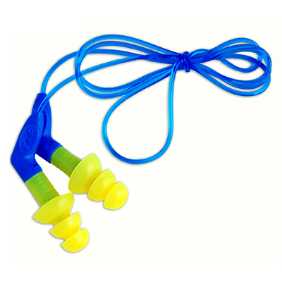 3M340-8002硅膠帶線防噪音耳塞(帶把手)