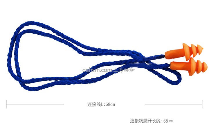 3M1270圣誕樹型帶線耳塞整個連接線長68cm