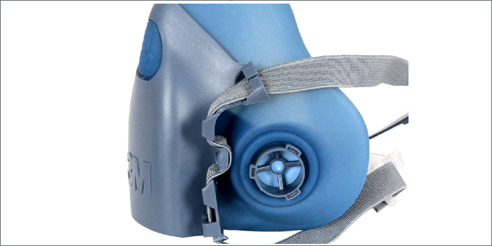 3m7502半面罩防毒面具側面